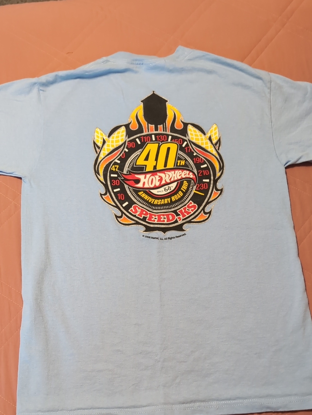 40th Anniversary Light Blue Graphic Tee - Kids Size 14-16
